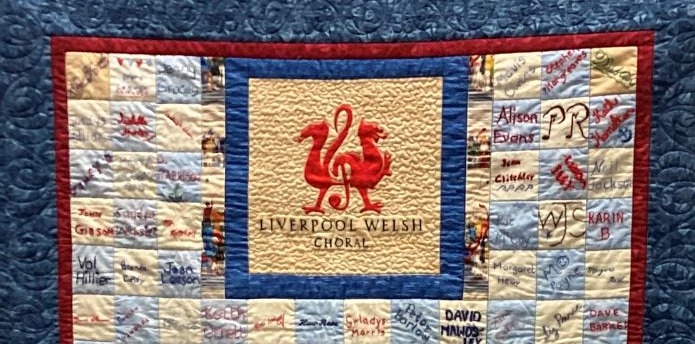 Titanic Centenary Quilt made by members of LWC